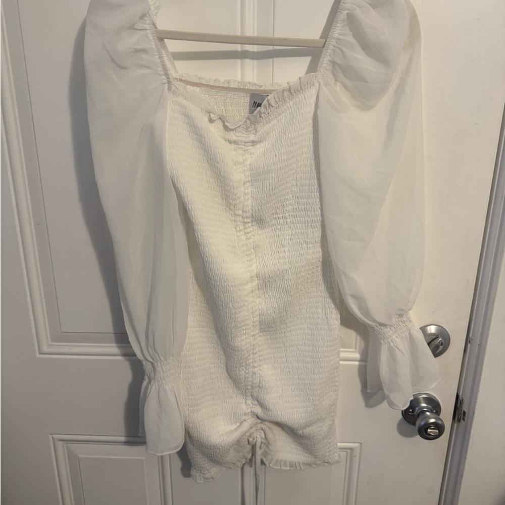 Princess Polly White Puff Sleeve Dress